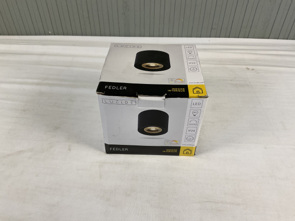 Lucide Fedler Rond Zwart Plafondlamp – foto 2 – kavel bij XL Auctions