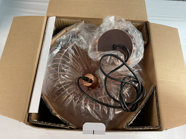 Lucide Vinti Hanglamp Koper – foto 2 – kavel bij XL Auctions