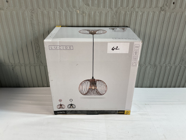 Lucide Vinti Hanglamp Koper – foto 3 – kavel bij XL Auctions