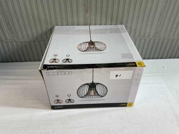 Lucide Vinti Hanglamp Koper – foto 5 – kavel bij XL Auctions