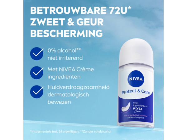NIVEA Protect & Care Deo Roller 6 x 50 ml – foto 2 – kavel bij XL Auctions