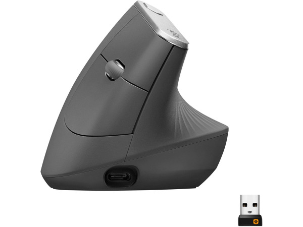 Logitech MX Vertical - Draadloze Ergonomische Muis - Grijs – kavel bij XL Auctions