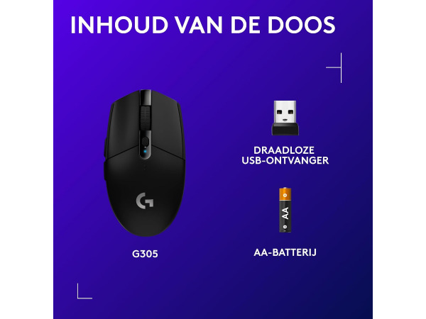 Logitech G305 Lightspeed Draadloze Gaming Muis 12.000DPI – foto 8 – kavel bij XL Auctions