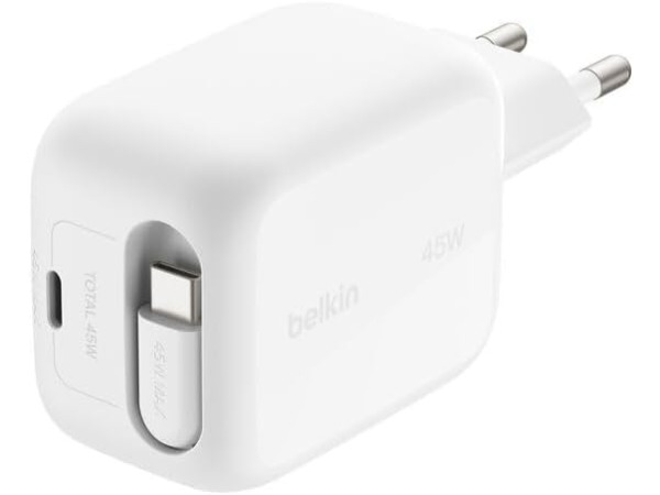 Belkin UltraCharge USB-C Oplader 45W - Uittrekbare USB-C – foto 2 – kavel bij XL Auctions