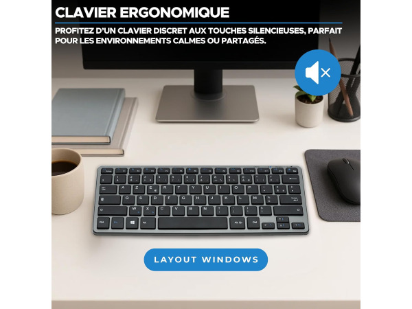 Bluestork - Draadloos bluetooth-toetsenbord (Frans AZERTY) – foto 2 – kavel bij XL Auctions