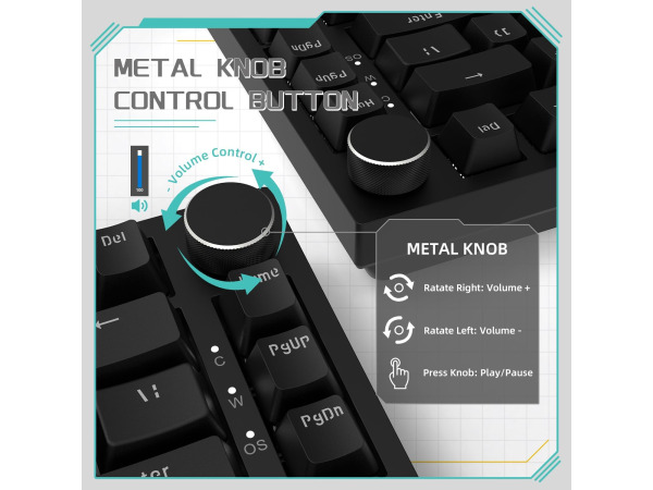 AK820 Mechanisch Toetsenbord - 75% kleiner - QWERTY – foto 2 – kavel bij XL Auctions