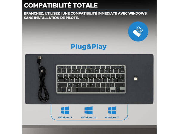 Bluestork - Draadloos bluetooth-toetsenbord (Frans AZERTY) – foto 4 – kavel bij XL Auctions