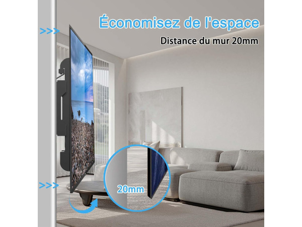 GRIFEMA TV-muurbeugel 26-55 inch - VESA 400 x 400 mm - 50KG – foto 5 – kavel bij XL Auctions