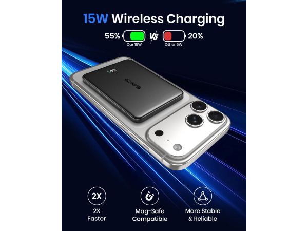 ADDTOP Ultra Slim PowerBank voor iPhone 5000mAh 20W – foto 2 – kavel bij XL Auctions