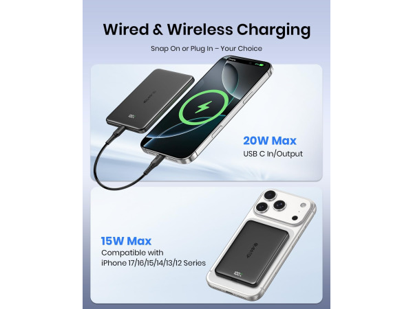 ADDTOP Ultra Slim PowerBank voor iPhone 5000mAh 20W – foto 4 – kavel bij XL Auctions