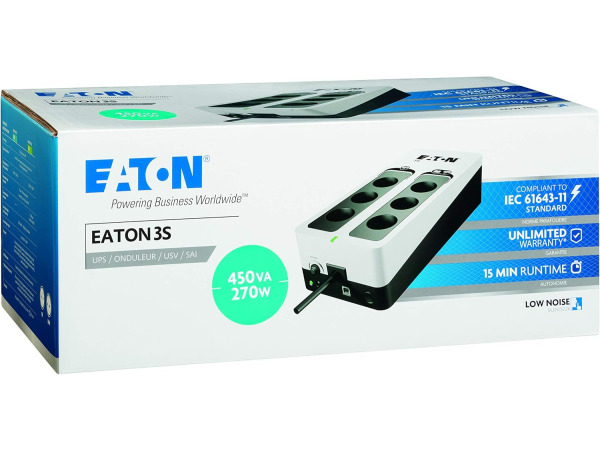 Eaton 3S 450 FR - UPS - noodstroomvoeding - 450 VA – foto 2 – kavel bij XL Auctions