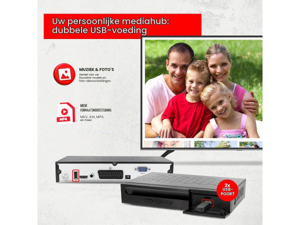 satellietontvanger - digitale DVBS2 Full HD – foto 4 – kavel bij XL Auctions