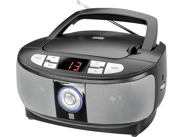Dual Boombox met cd-speler (FM-radio, led-display)