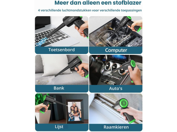 LUCKEA Elektrische persluchtventilator - USB-C – foto 3 – kavel bij XL Auctions