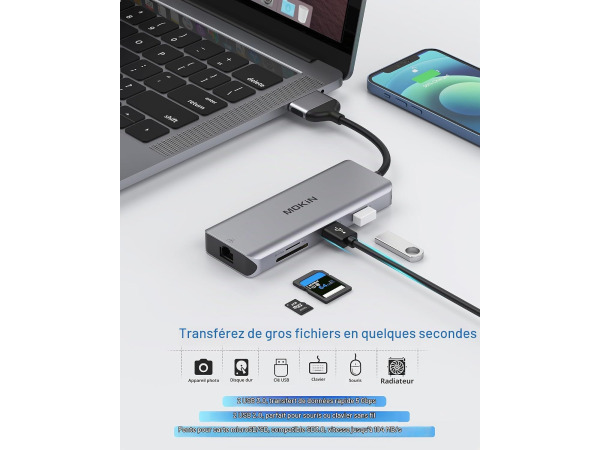 MacBook Pro HDMI 9-in-1 dockingstation - USB-C – foto 7 – kavel bij XL Auctions
