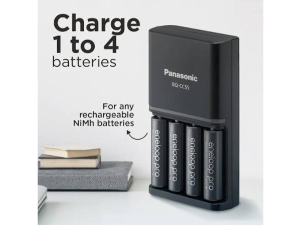 eneloop SmartPlus lader voor 1-4 AA/AAA NiMH-batterijen – foto 2 – kavel bij XL Auctions