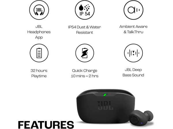 JBL Wave Buds - oordopjes met IP54 en IPX2 waterdichtheid – foto 3 – kavel bij XL Auctions