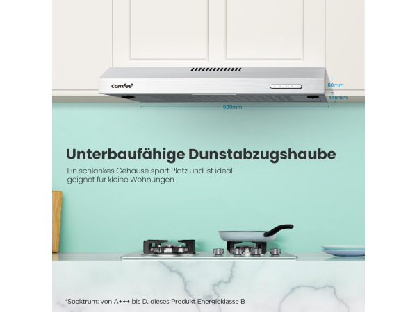 COMFEE ' Afzuigkap 60cm onderbouw circulatie & afvoer – foto 3 – kavel bij XL Auctions