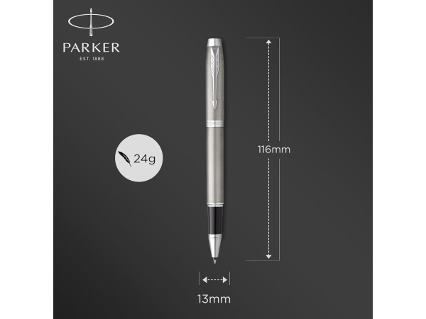 PARKER IM Rollerball Pen | RVS | fijne punt zwarte inkt – foto 2 – kavel bij XL Auctions