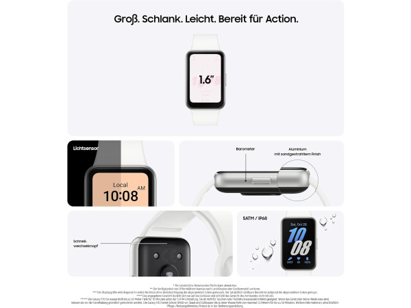 Samsung Galaxy Fit3 Smartwatch - activiteitstracker - zilver – foto 3 – kavel bij XL Auctions
