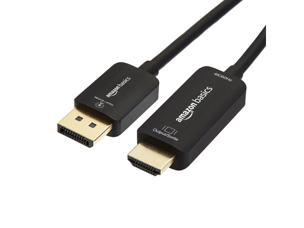Amazon Basics DisplayPort naar HDMI-kabel 4K@60Hz