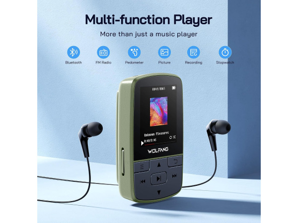 WOLFANG MP3-speler met Bluetooth 5.2 - FM-radio – foto 2 – kavel bij XL Auctions
