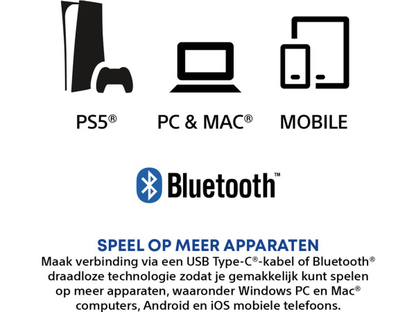 Sony PS5 DualSense draadloze controller - Wit – foto 4 – kavel bij XL Auctions