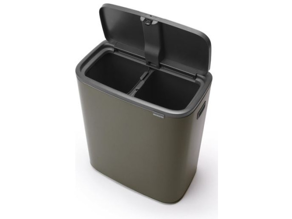 Brabantia Bo Touch Bin Prullenbak - 2 x 30 liter Platinum – foto 2 – kavel bij XL Auctions