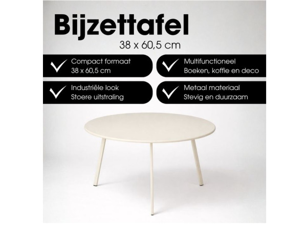 Mica Decorations Seatle Bijzettafel Rond voor Buiten – foto 2 – kavel bij XL Auctions