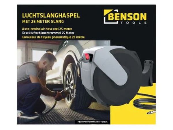Luchtslanghaspel 25 meter – foto 2 – kavel bij XL Auctions