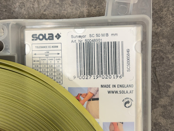 Sola meetlint 50m Surveyor – foto 5 – kavel bij XL Auctions