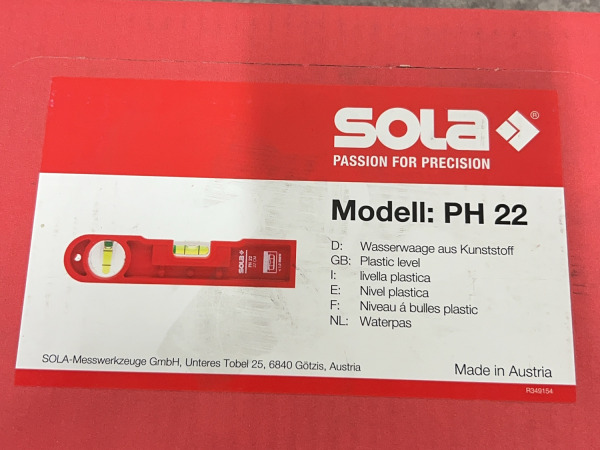 6x Sola waterpas PH 22cm – foto 4 – kavel bij XL Auctions