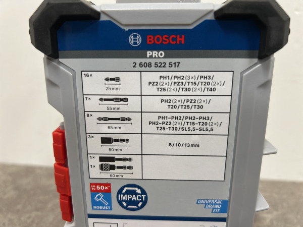 3x Bosch schroefbitset 36-delig Pro Impact – foto 4 – kavel bij XL Auctions