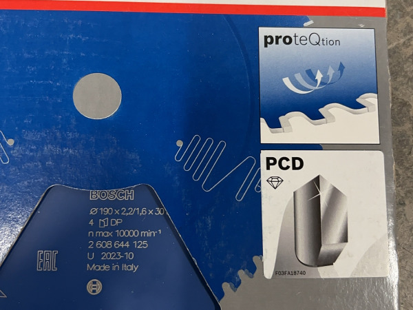 Bosch cirkelzaagblad ø190mm 4T Expert for Fiber Cement – foto 4 – kavel bij XL Auctions