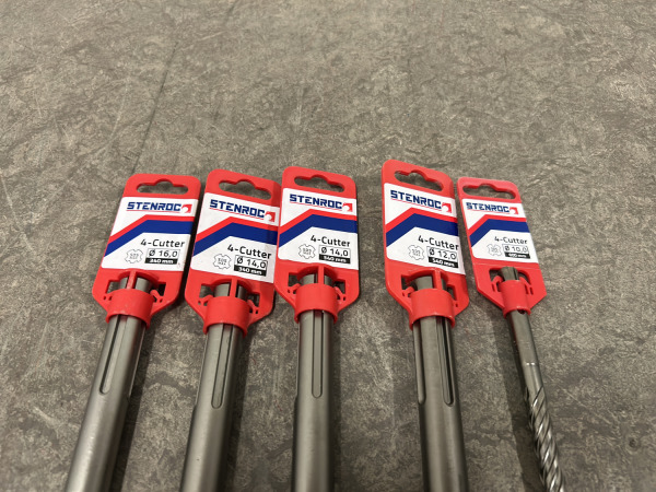 Stenroc betonboor SDS-Max set 5-delig – foto 4 – kavel bij XL Auctions