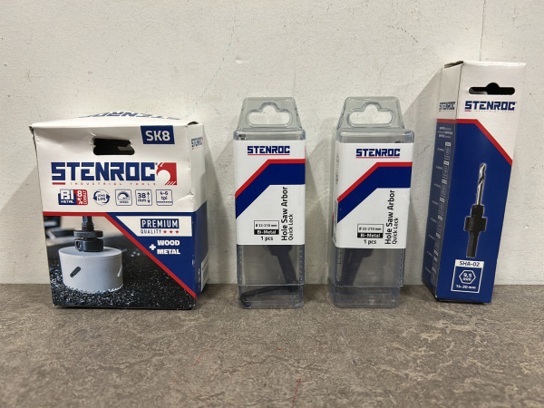 Stenroc gatzaag en toebehoren set 9-delig – foto 2 – kavel bij XL Auctions