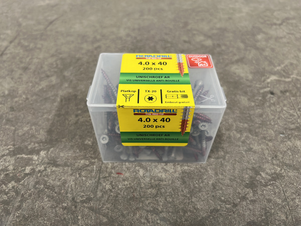 8x Rotadrill universeelschroeven ø4,0x40mm AR 200-pack