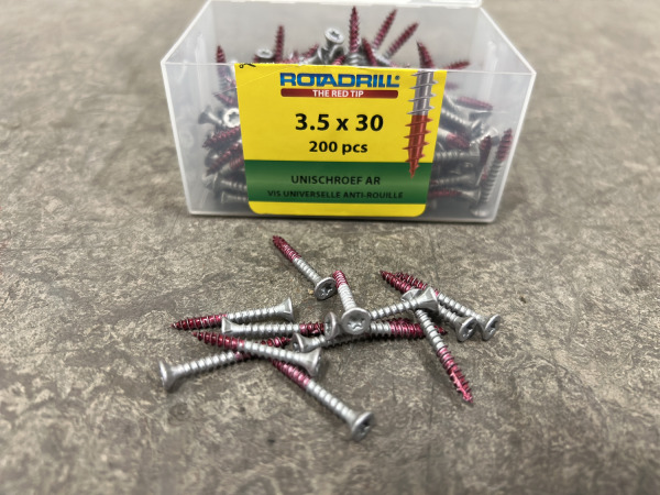8x Rotadrill unischroeven ø3,5x30mm AR 200-pack – foto 4 – kavel bij XL Auctions