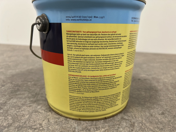 Hermadix tuindecoratiebeits 2,5L Aqua Blue – foto 3 – kavel bij XL Auctions