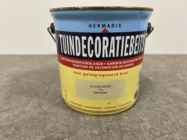 2x Hermadix tuindecoratiebeits 2,5L allure wit – foto 7 – kavel bij XL Auctions