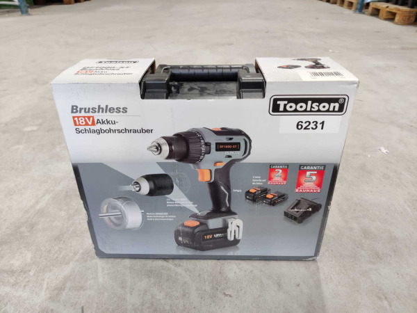 Toolson accu-klopboormachine DF1000-ST 18V – foto 9 – kavel bij XL Auctions