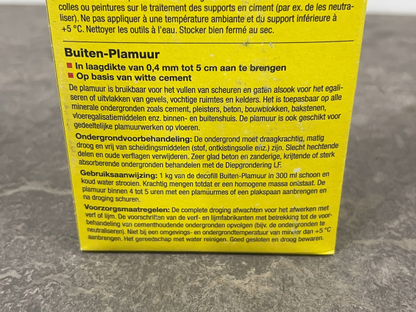 4x Decofill buiten-plamuur 1kg – foto 2 – kavel bij XL Auctions