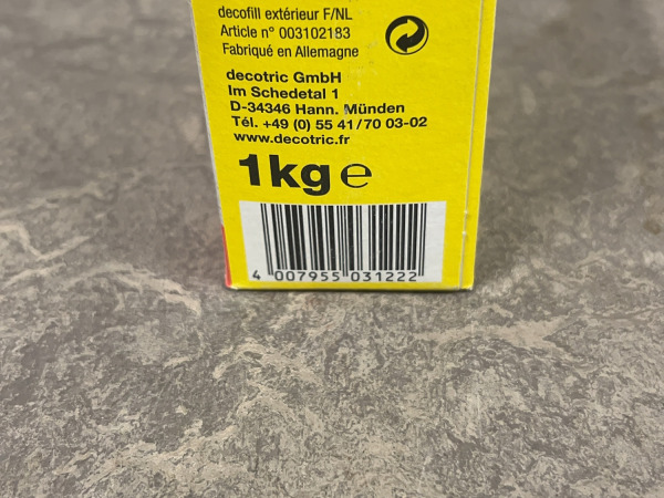 4x Decofill buiten-plamuur 1kg – foto 4 – kavel bij XL Auctions