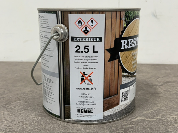 2x Restol houtolie zijdeglans parelwit 2,5L – foto 3 – kavel bij XL Auctions