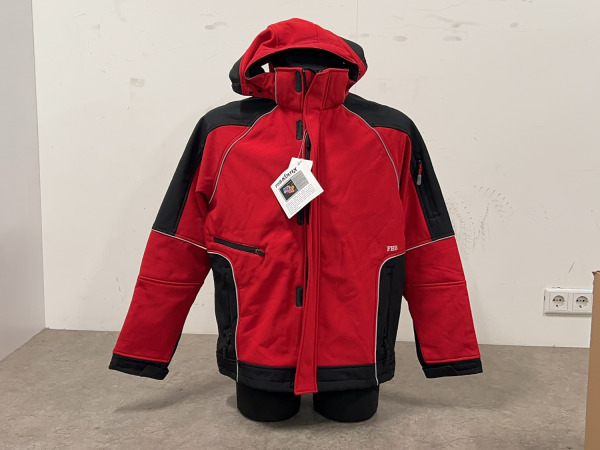 FHB softshelljas maat L Walter rood/zwart – foto 2 – kavel bij XL Auctions
