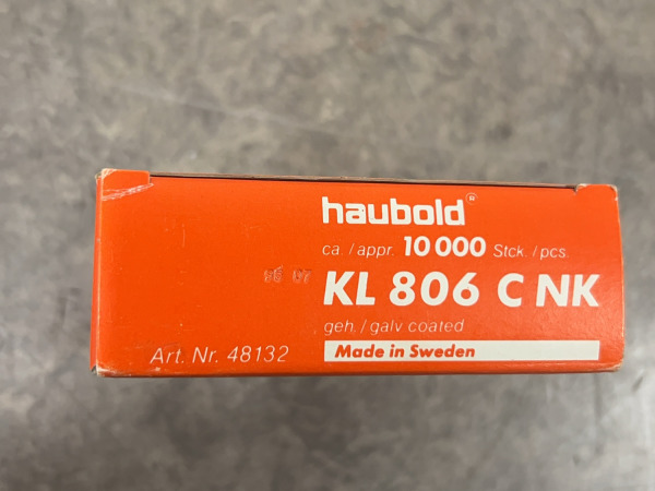 4x Haubold nietjes KI800-06mm C-punt 10000-pack – foto 2 – kavel bij XL Auctions