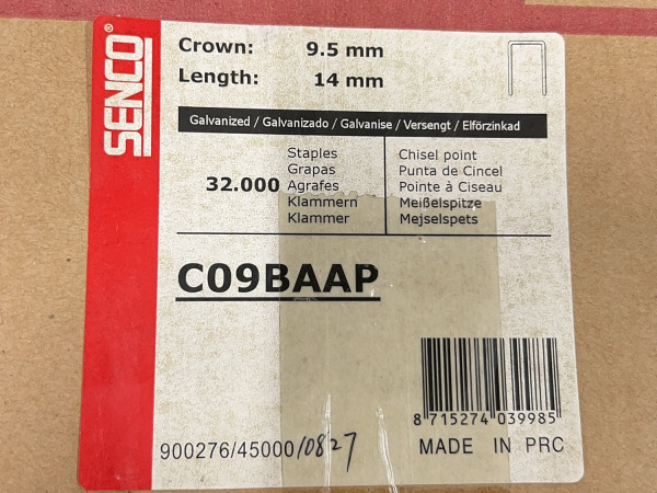 2x Senco nietjes 14mm 32000-pack C09BAAP – foto 6 – kavel bij XL Auctions