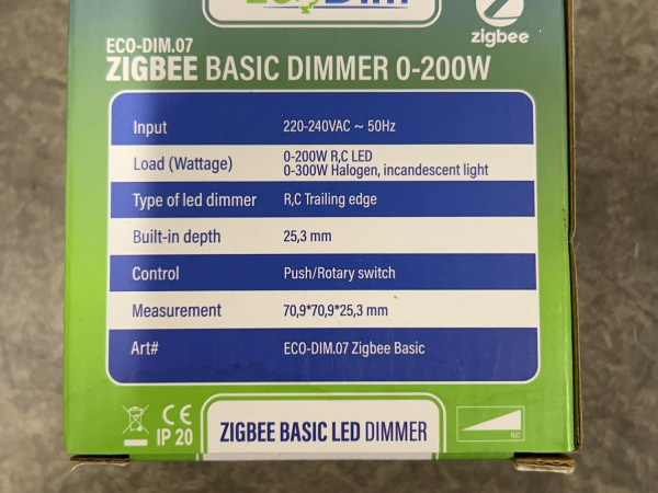 4x EcoDim inbouw dimmer 0-200W Zigbee basic – foto 3 – kavel bij XL Auctions