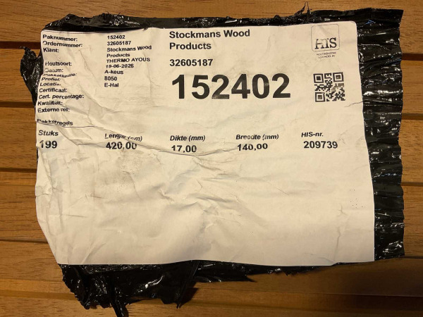 25x ThermoWood Ayous Rib3 gevelbekleding 420x14x1,7cm – foto 3 – kavel bij XL Auctions
