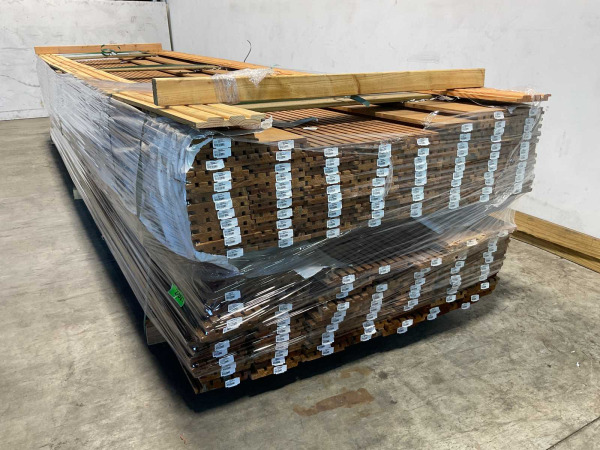 13x Rhombusprofielplank rib5 Ayous thermowood 395x13,8x2,1cm – foto 4 – kavel bij XL Auctions